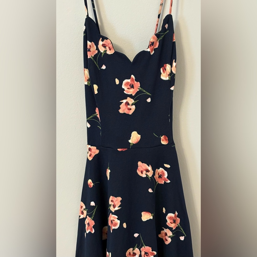 Wild Fable Black Floral Midi Dress